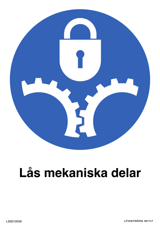 Skylten Lås mekaniska delar