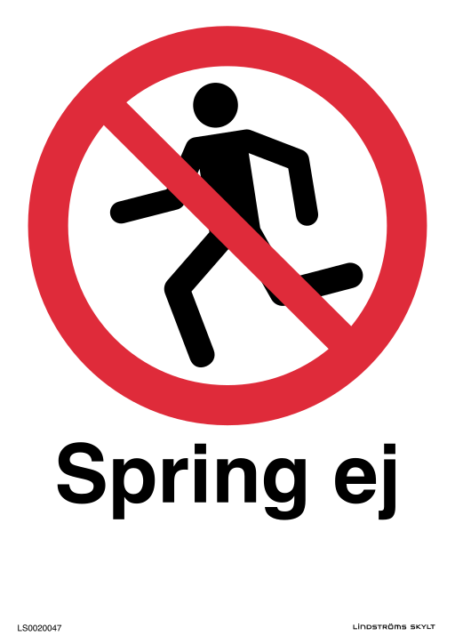 Skylten Spring ej