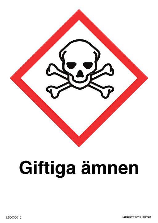 Skylten Giftiga ämnen