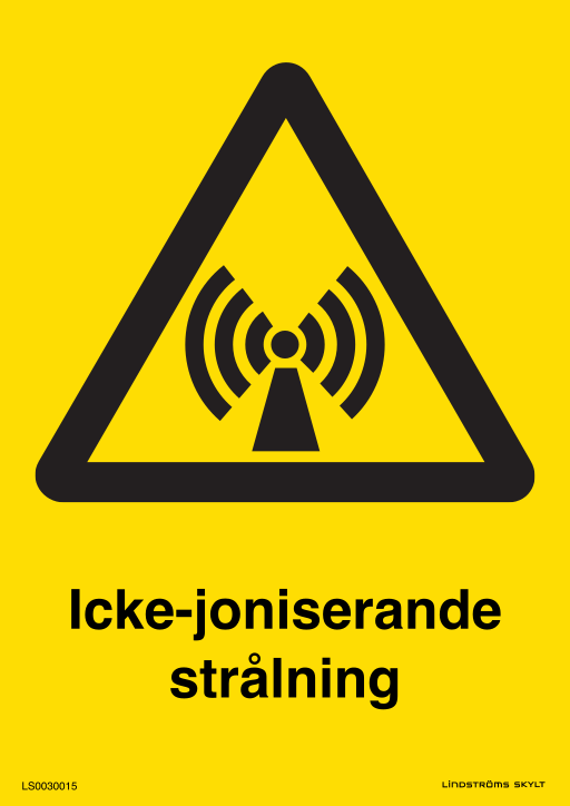 Skylten Icke-joniserande strålning