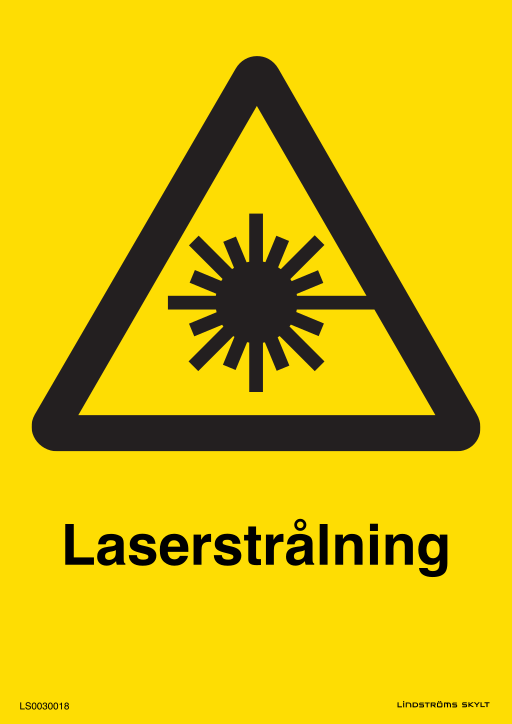 Skylten Laserstrålning