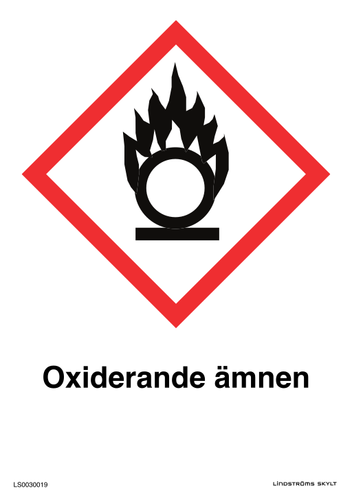 Skylten Oxiderande ämnen