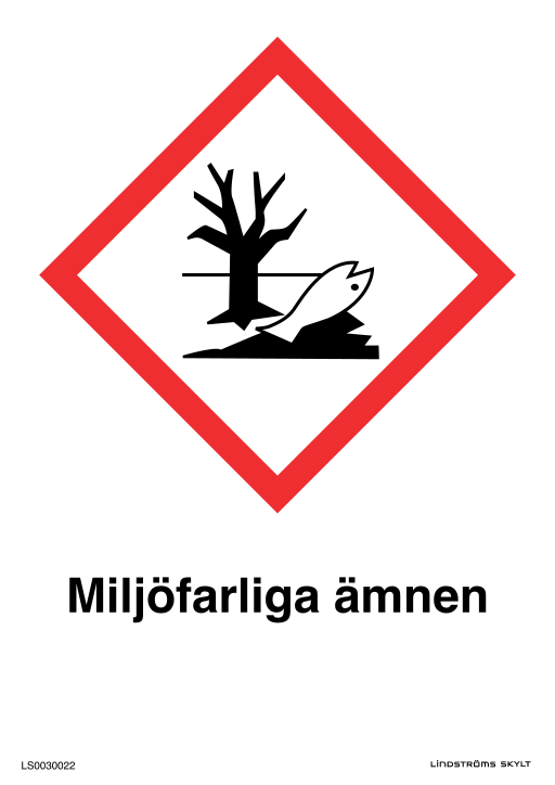 Skylten Miljöfarliga ämnen
