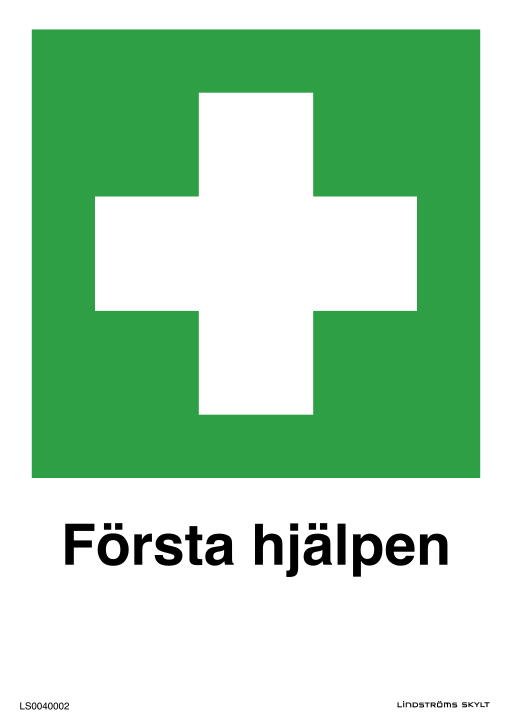 Skylten Första hjälpen