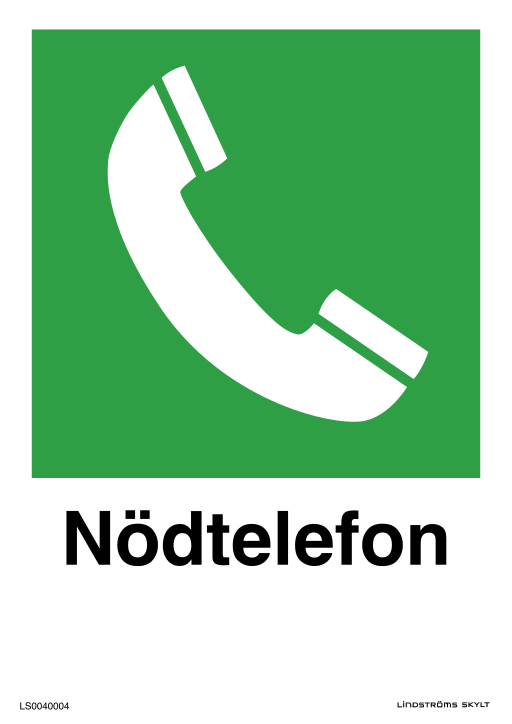 Skylten Nödtelefon