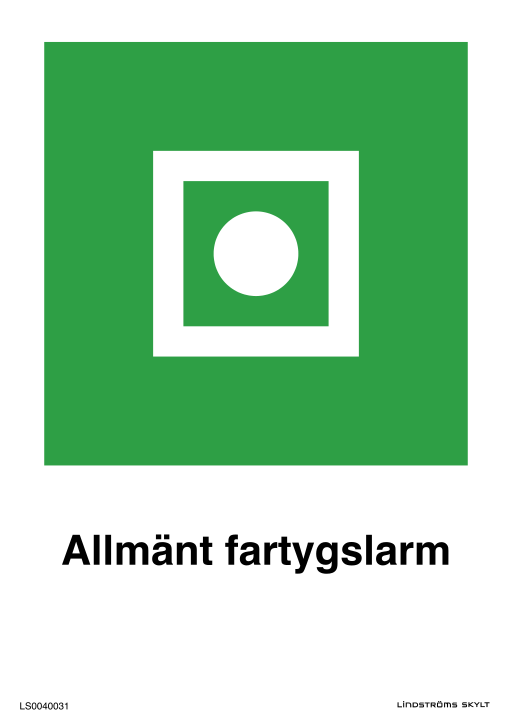 Skylten Allmänt fartygslarm