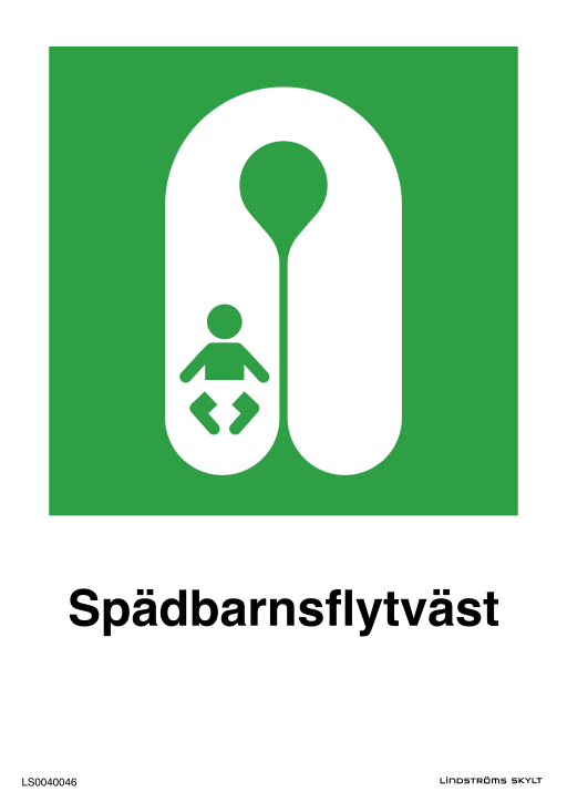 Skylten Spädbarnsflytväst
