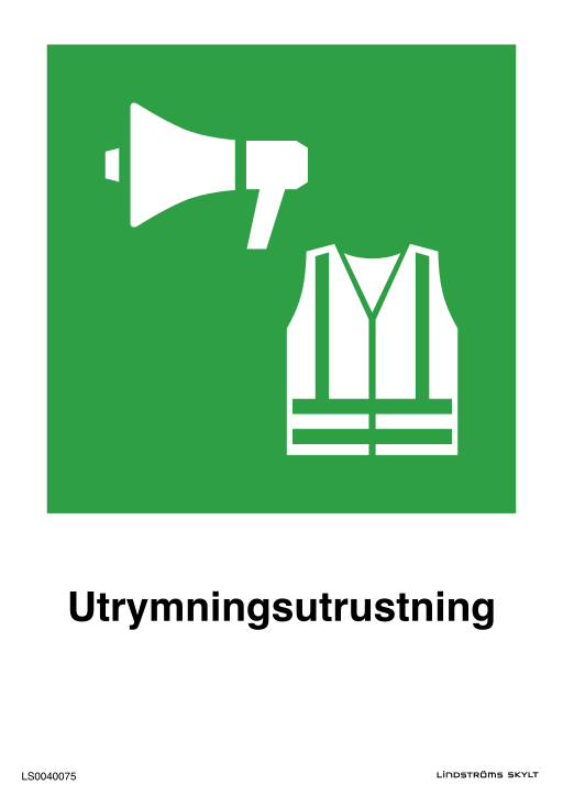 Skylten Utrymningsutrustning