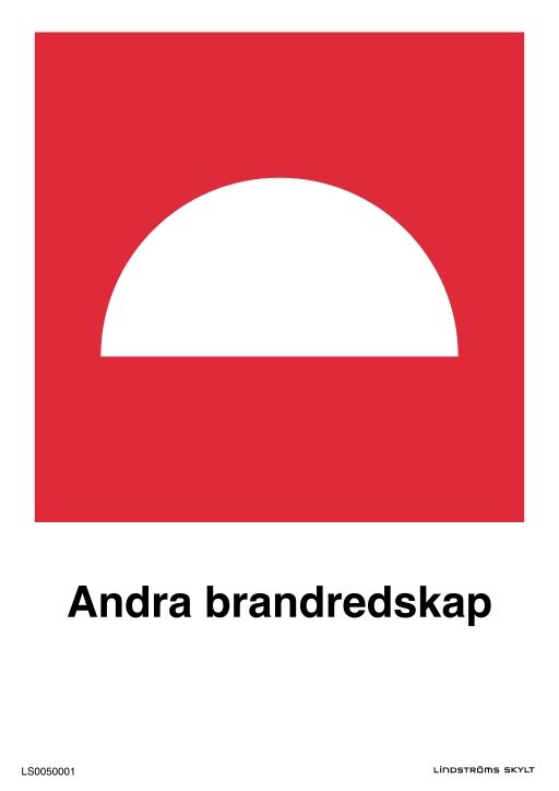 Skylten Andra brandredskap