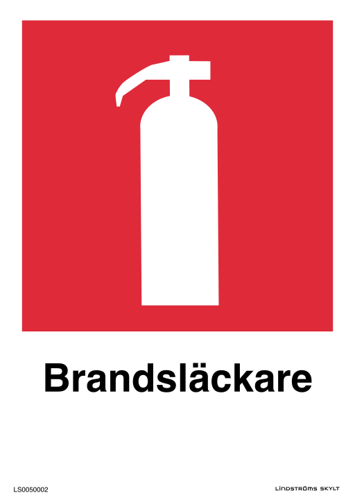 Skylten Brandsläckare
