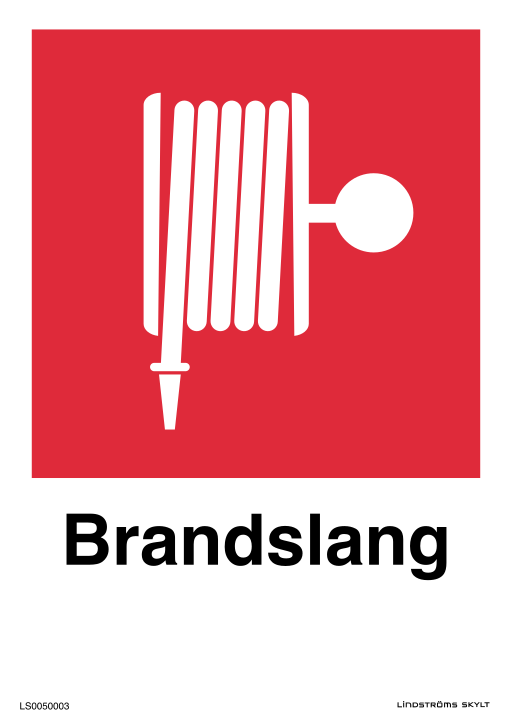 Skylten Brandslang