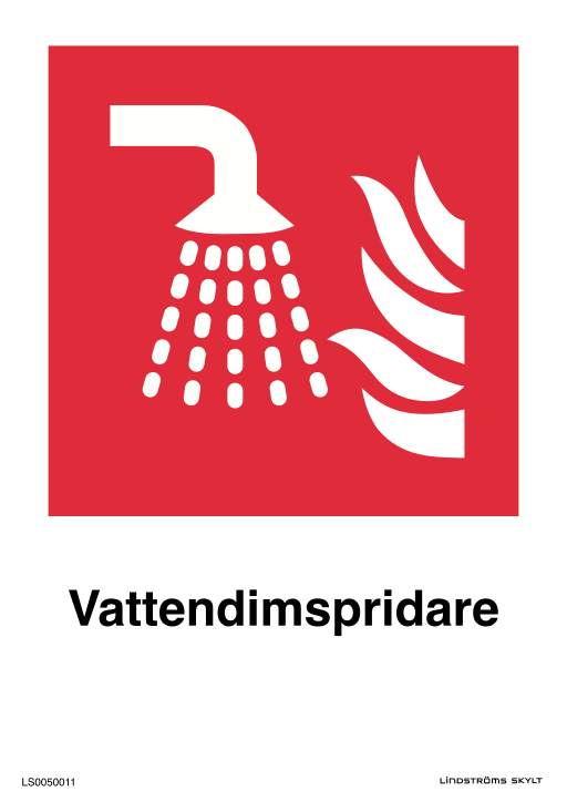 Skylten Vattendimspridare