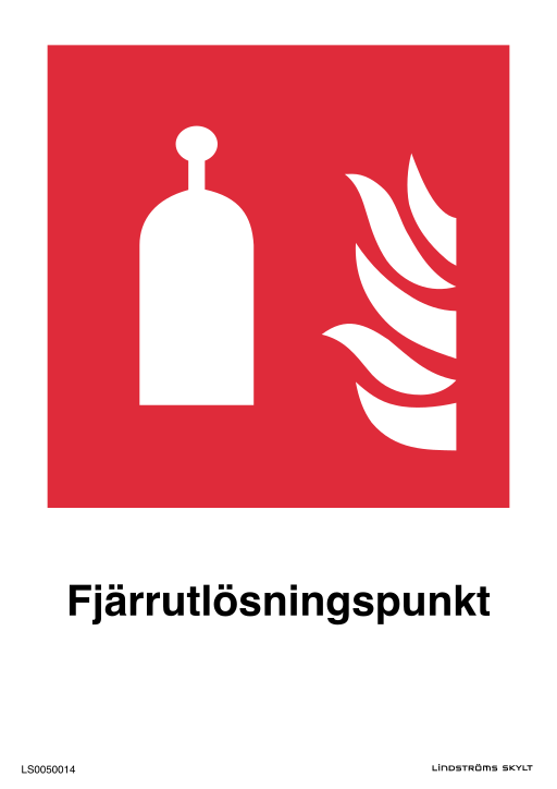 Skylten Fjärrutlösningspunkt